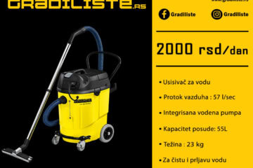 Karcher NT 611 usisivac za vodu i prljavstinu – iznajmljivanje industrijski usisivac Srbija