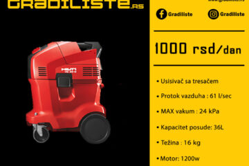 Hilti VC 40 industrijski usisivac – najam Vrsac