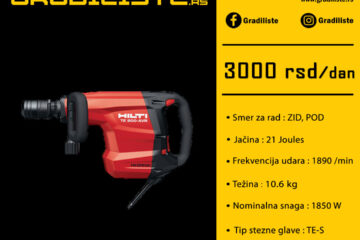 Iznajmljivanje Hilti TE 800 AVR – Vrsac