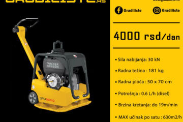 vibro ploca wacker dpu3050 najam vrsac