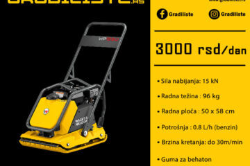 vibro ploca wacker wp1550 najam vrsac