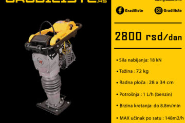 wacker bs60 4s vibro zaba nabijanje zemlje